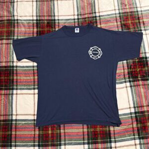 Vintage Russell Athletic Chicago Fire Tee Navy Men's L